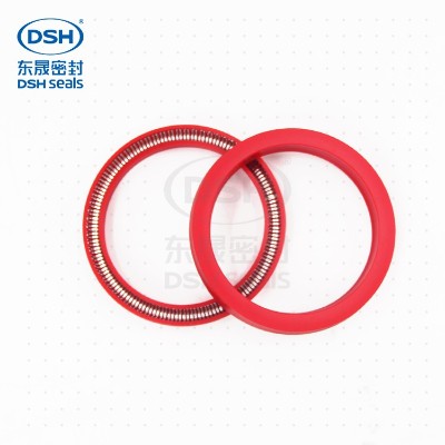 红PTU液压气缸孔轴两用泛塞封-弹簧蓄能密封圈 弹簧蓄能密封圈